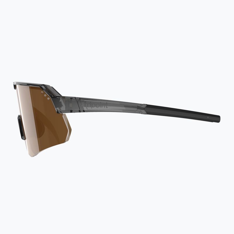 Tripoint 001 Treriksroset TRI-X Polarized glänzend schwarz/braun/silberne Spiegel Sonnenbrille 3