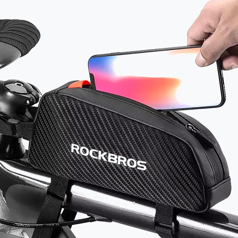 Rahmentasche fürs Fahrrad Rockbros 039BK Bike Tube Bag 1 l black 9