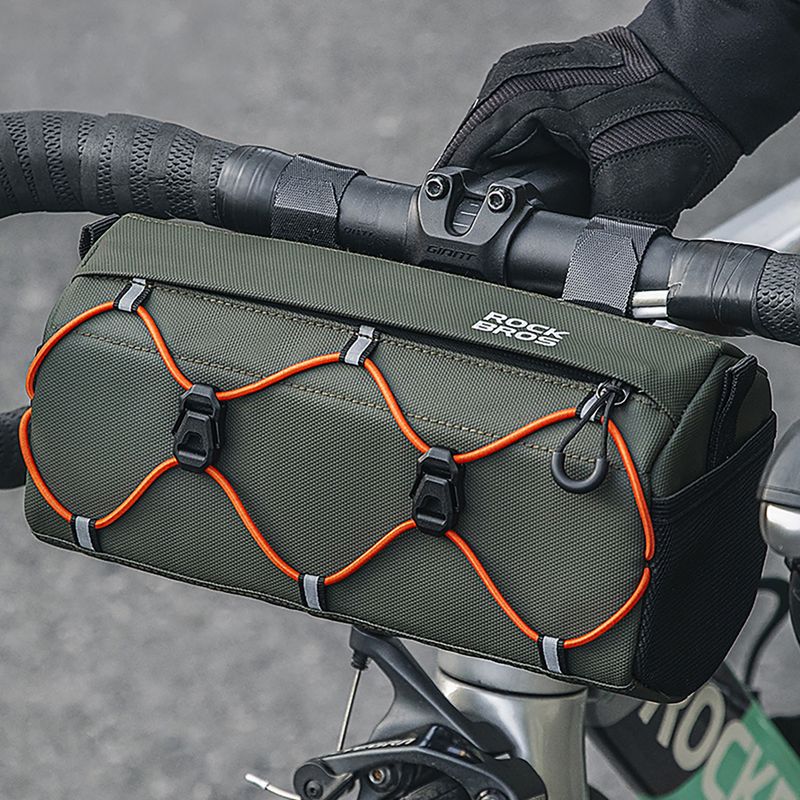 Lenker-Fahrradtasche Rockbros 30110054 Bike Front Bag 2,2 l army green 2