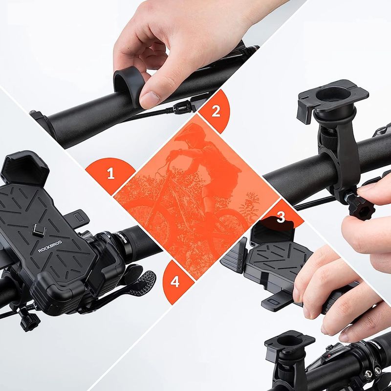Fahrrad-Handyhalterung Rockbros 25210030001 Phone Holder black 2