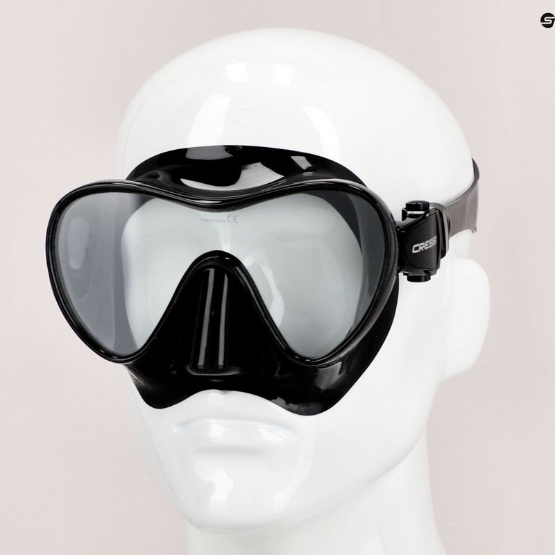 Cressi F1 Small Tauchmaske schwarz ZDN311050 7