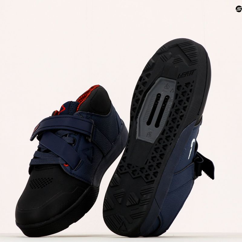 Herren MTB-Radschuhe Leatt 4.0 Clip navy blau/schwarz 3021300402 11
