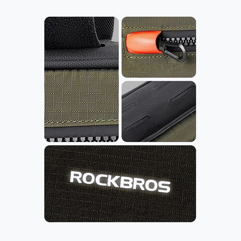 Rockbros Fahrrad Rahmentasche 30120079 1,7 l grün/schwarz 3