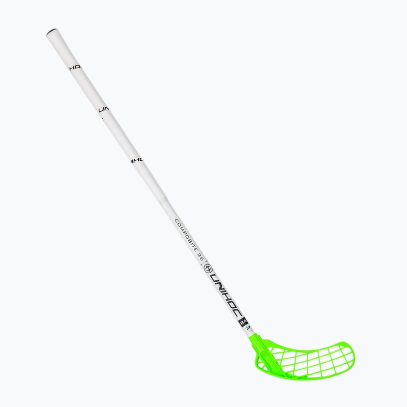 UNIHOC Unity Composite 26 weiß 04940 Unihockeyschläger für Rechtshänder