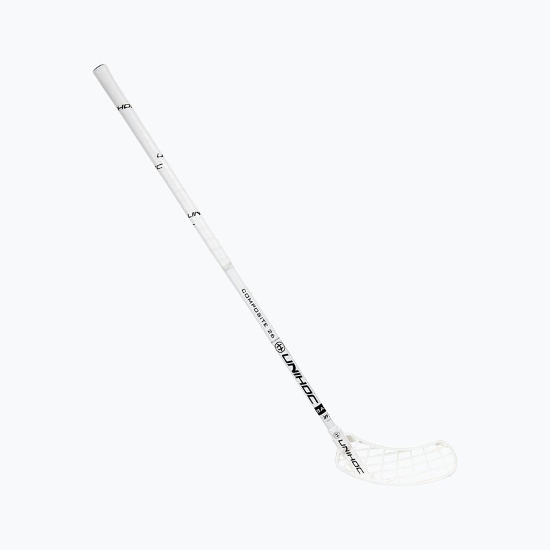 UNIHOC Unity Composite 26 weiß 04940 Unihockeyschläger für Rechtshänder 5