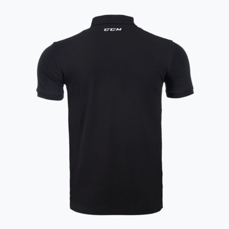 CCM Polo SR Herren-T-Shirt schwarz 2