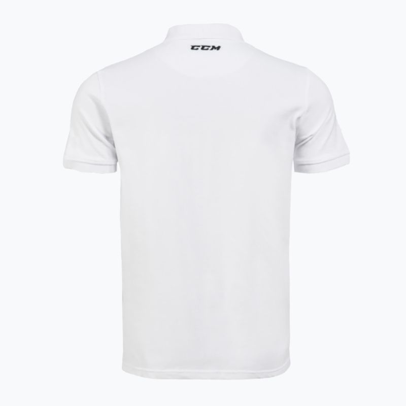 Herren CCM Polo SR T-Shirt weiß 2