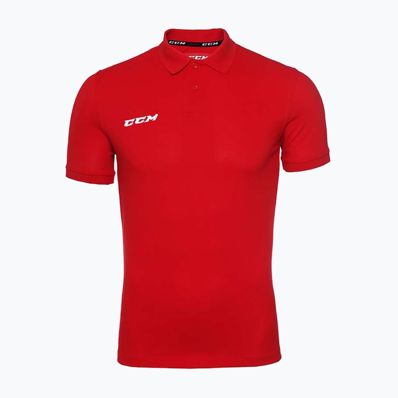 Herren CCM Polo SR Shirt rot