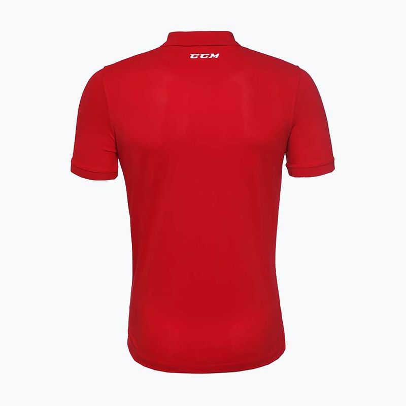 Herren CCM Polo SR Shirt rot 2