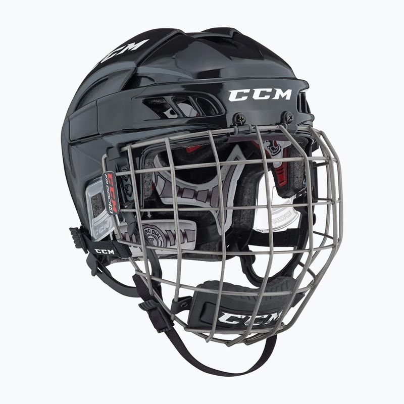 CCM Fitlite Combo Eishockeyhelm rot