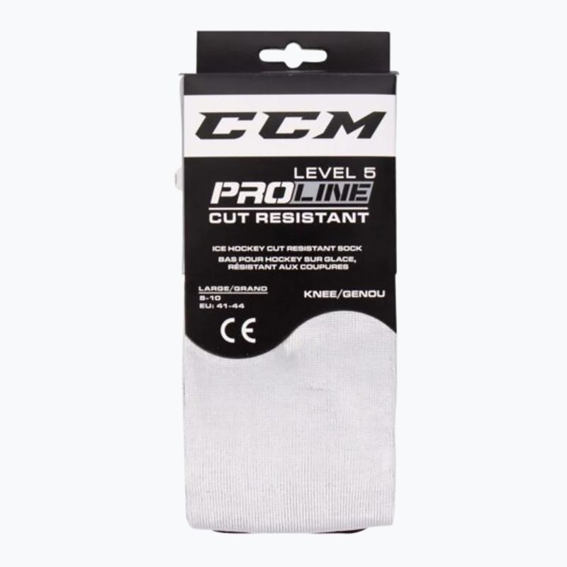 CCM Pro Cut '19 Hockeysocken weiß/schwarz 4