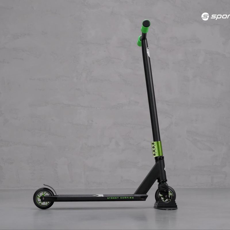 Street Surfing Stunt Scootter Bandit Freestyle Scooter schwarz und grün 8