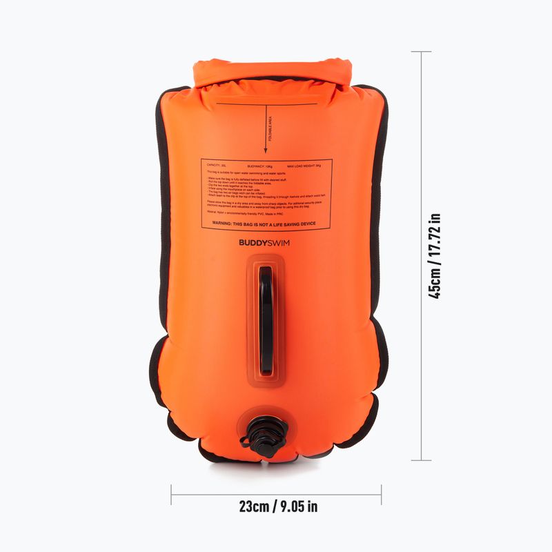 Rettungsboje BuddySwim LLS Dry Bag 20 l orange 3