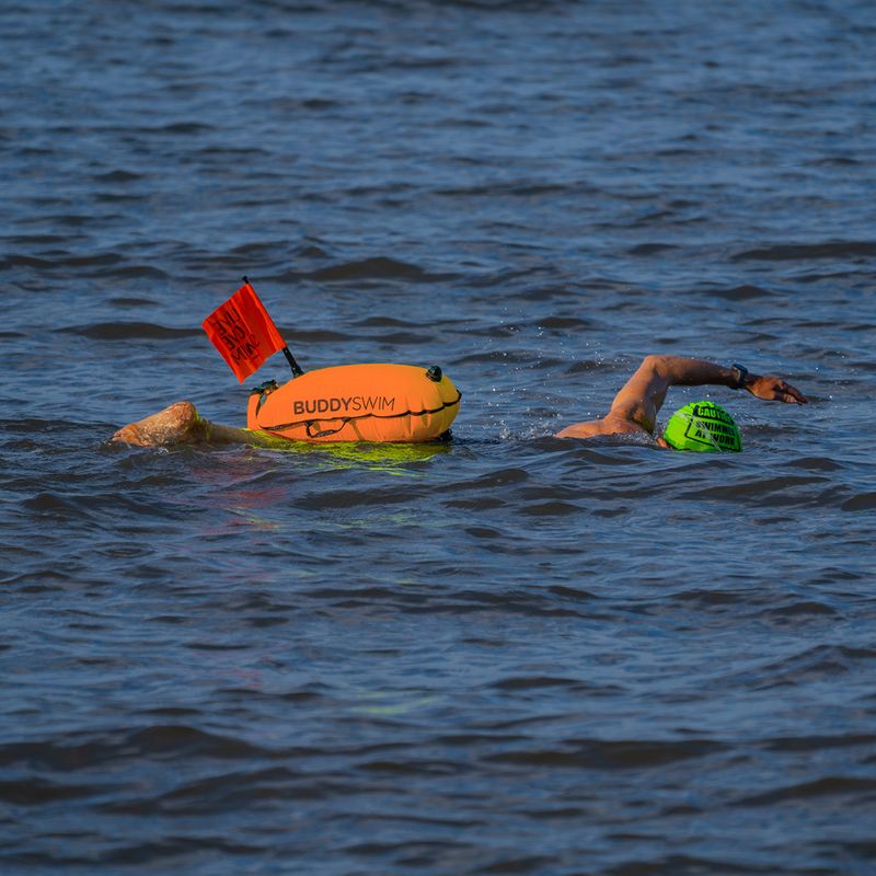Rettungsboje BuddySwim Dry Bag with Flag 28 l orange 4