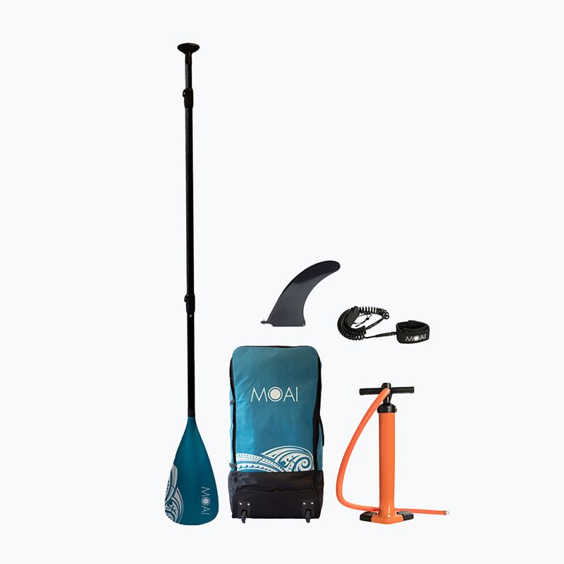 SUP MOAI Mehrpersonenbrett 12'4" blau 10