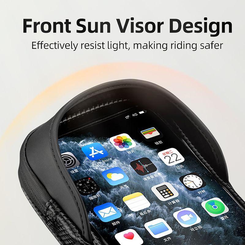 Lenker-Fahrradtasche Rockbros 301101770001 WP Bike Phone Bag for 6.7" black 3