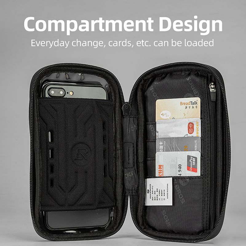 Lenker-Fahrradtasche Rockbros 301101770001 WP Bike Phone Bag for 6.7" black 6