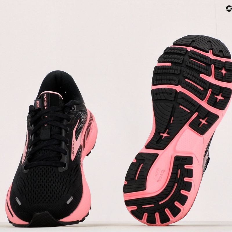 Laufschuhe Damen Brooks Adrenaline GTS 22 schwarz-rosa 123531B54 15