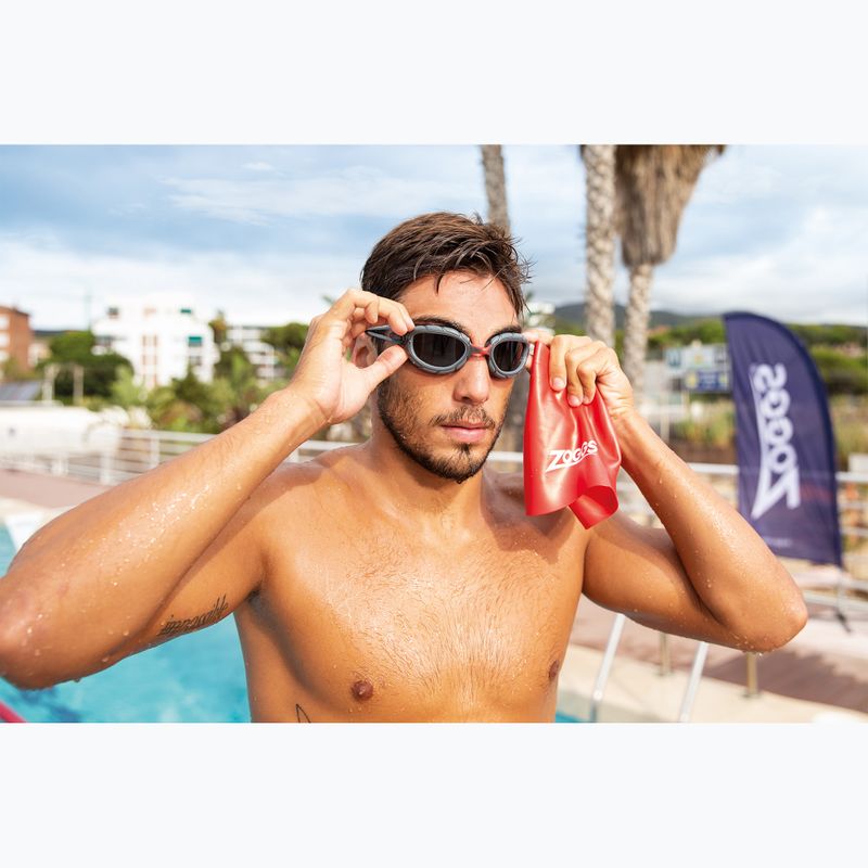 Zoggs Predator Polarized grau/grau/polarisiertes Rauchglas Schwimmbrille 7
