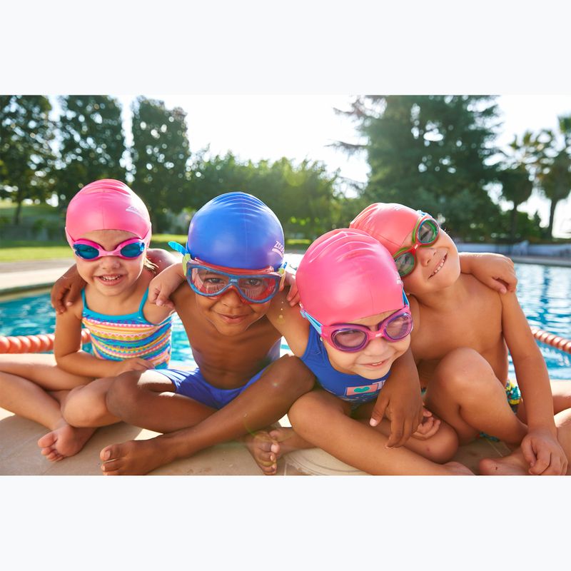 Zoggs Little Sonic Air Kinderschwimmbrille blau/orange/grün/tint blue 3