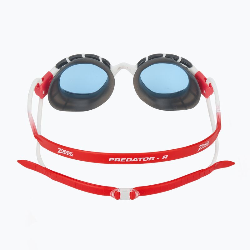 Schwimmbrille Zoggs Predator white/ red/ tint blue 4