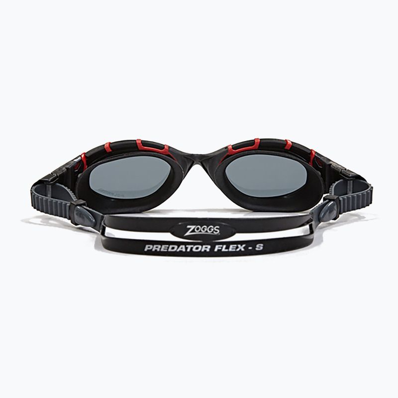 Schwimmbrille Zoggs Predator Flex Polarized red/ black/ smoke polarized 3