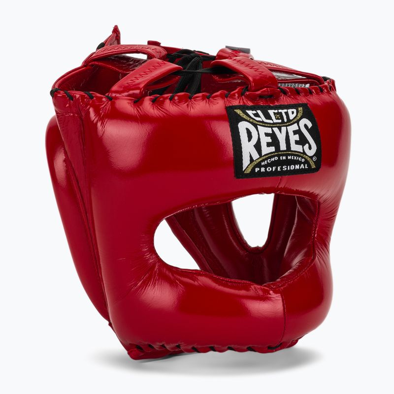 Boxhelm Cleto Reyes mit spitzem Gesicht Nylon Bar rot
