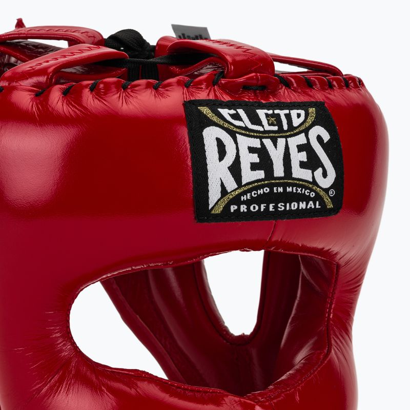 Boxhelm Cleto Reyes mit spitzem Gesicht Nylon Bar rot 4