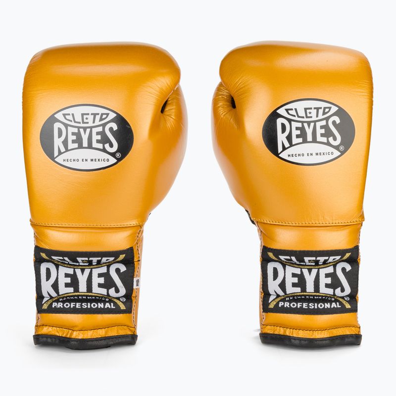 Boxhandschuhe Cleto Reyes Lace Up SPaarring gold 2