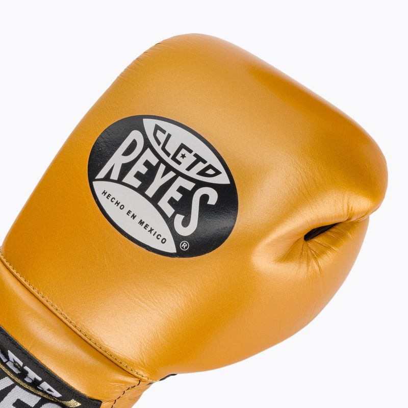 Boxhandschuhe Cleto Reyes Lace Up SPaarring gold 5