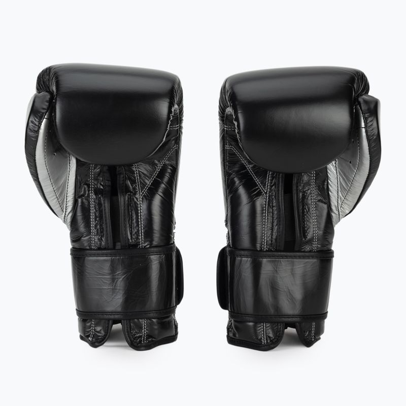Boxhandschuhe Cleto Reyes Velcro Sparring black silver 3