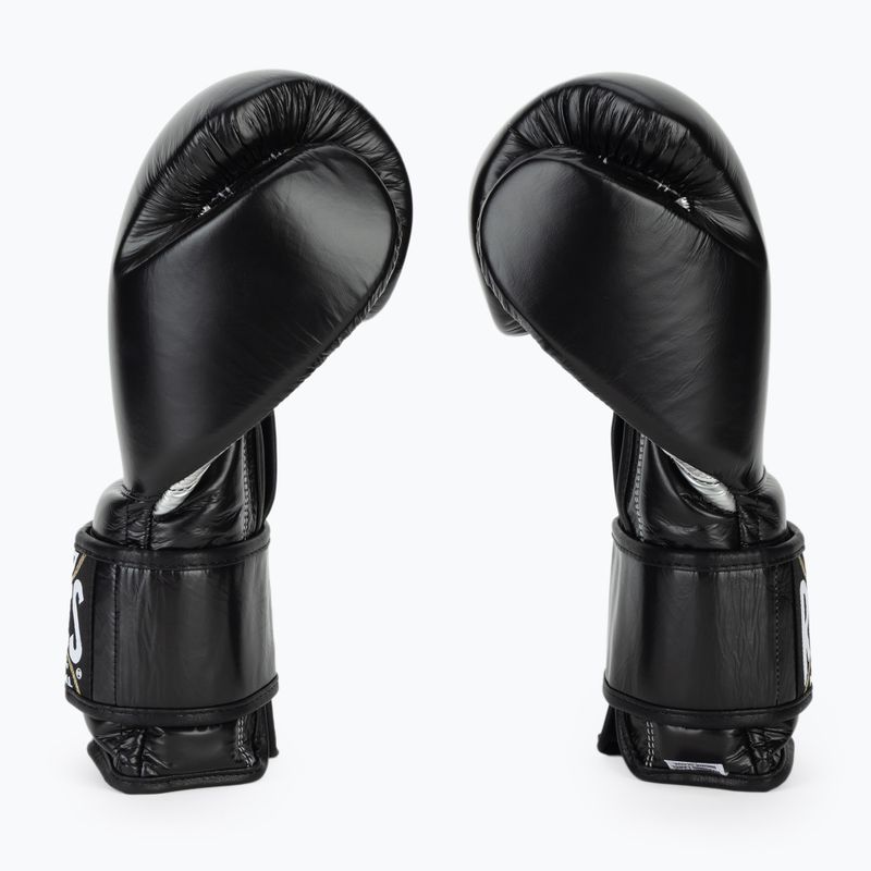 Boxhandschuhe Cleto Reyes Velcro Sparring black silver 4