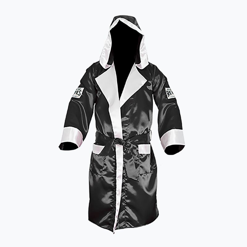 Boxermantel Cleto Reyes Satin Boxing Hoodie black/white 2