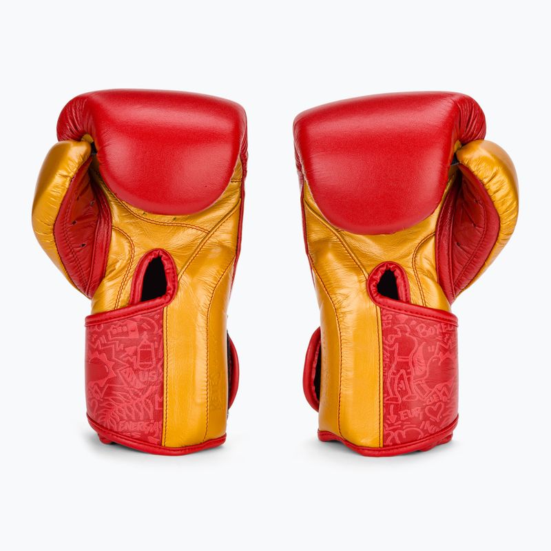 Boxhandschuhe Cleto Reyes High Precision Training Leather red/gold 3