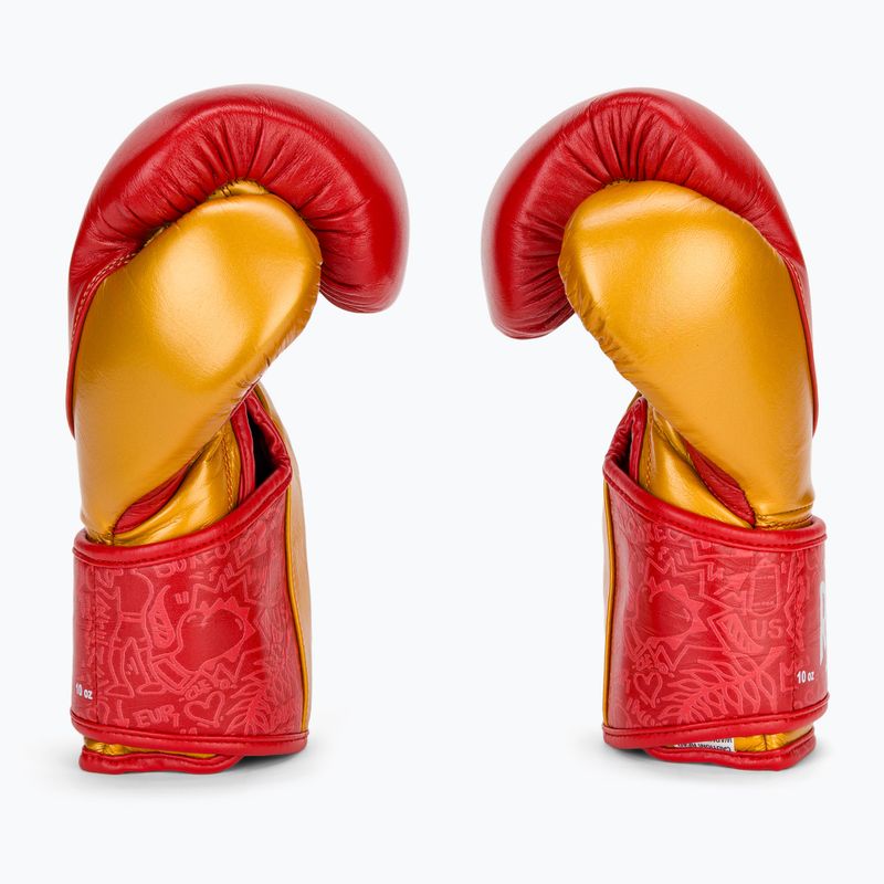 Boxhandschuhe Cleto Reyes High Precision Training Leather red/gold 4