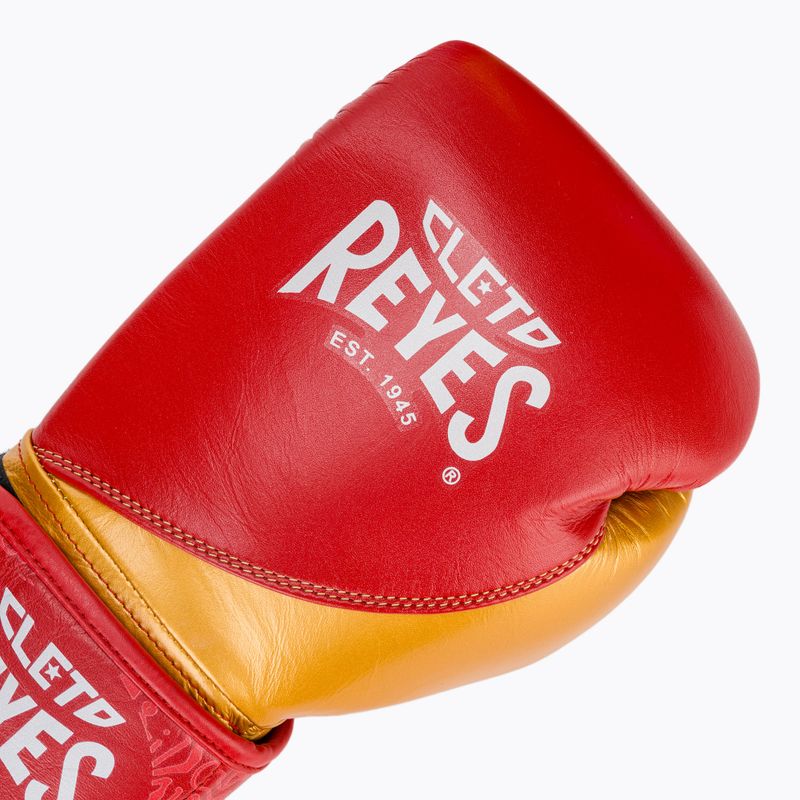 Boxhandschuhe Cleto Reyes High Precision Training Leather red/gold 5