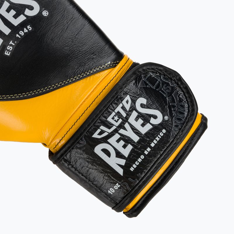 Boxhandschuhe Cleto Reyes High Precision Training Leather black/yellow 6