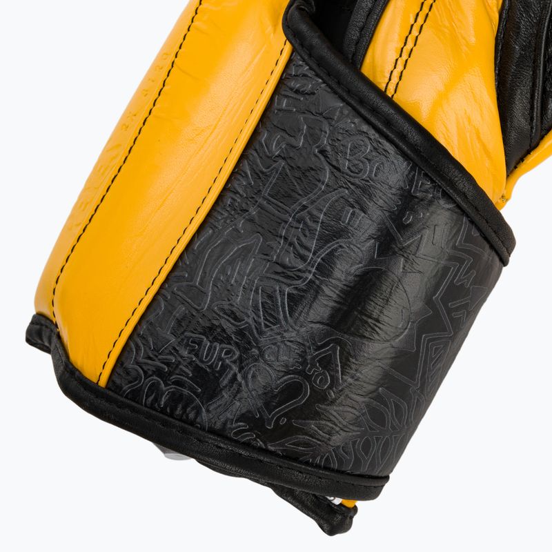 Boxhandschuhe Cleto Reyes High Precision Training Leather black/yellow 7