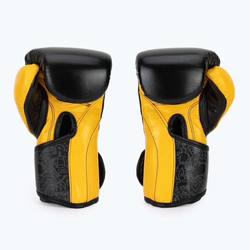 Boxhandschuhe Cleto Reyes High Precision Training Leather black yellow 3
