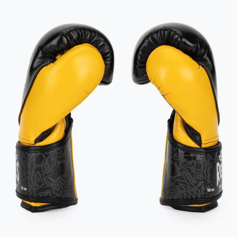 Boxhandschuhe Cleto Reyes High Precision Training Leather black yellow 4
