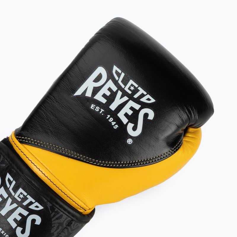 Boxhandschuhe Cleto Reyes High Precision Training Leather black yellow 5
