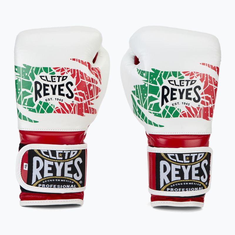 Boxhandschuhe Cleto Reyes Velcro SPaarring red/white green red