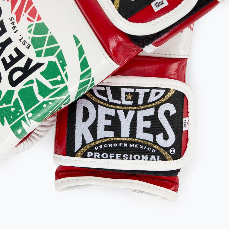 Boxhandschuhe Cleto Reyes Velcro SPaarring red/white green red 5