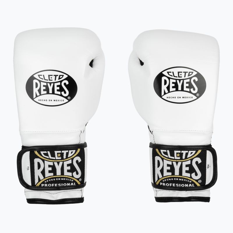 Boxhandschuhe Cleto Reyes Velcro SPaarring white/black