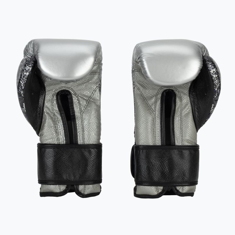 Boxhandschuhe Cleto Reyes Velcro SPaarring silver/black 3