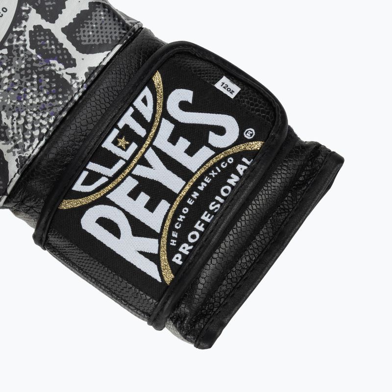 Boxhandschuhe Cleto Reyes Velcro SPaarring silver/black 6