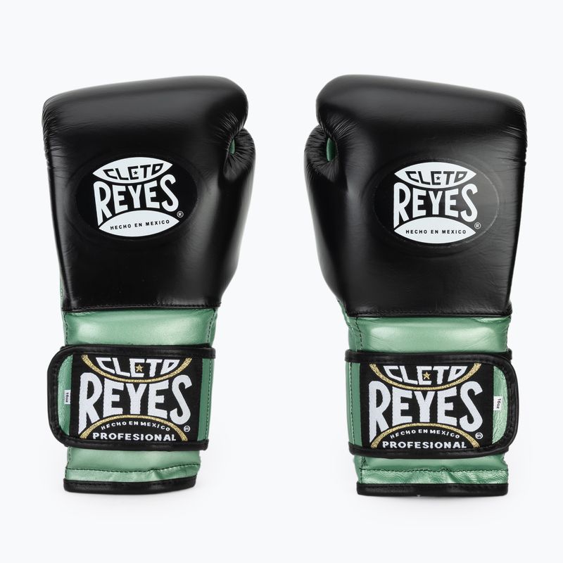 Boxhandschuhe Cleto Reyes Boxing Gloves With Hook green metalic / black 2