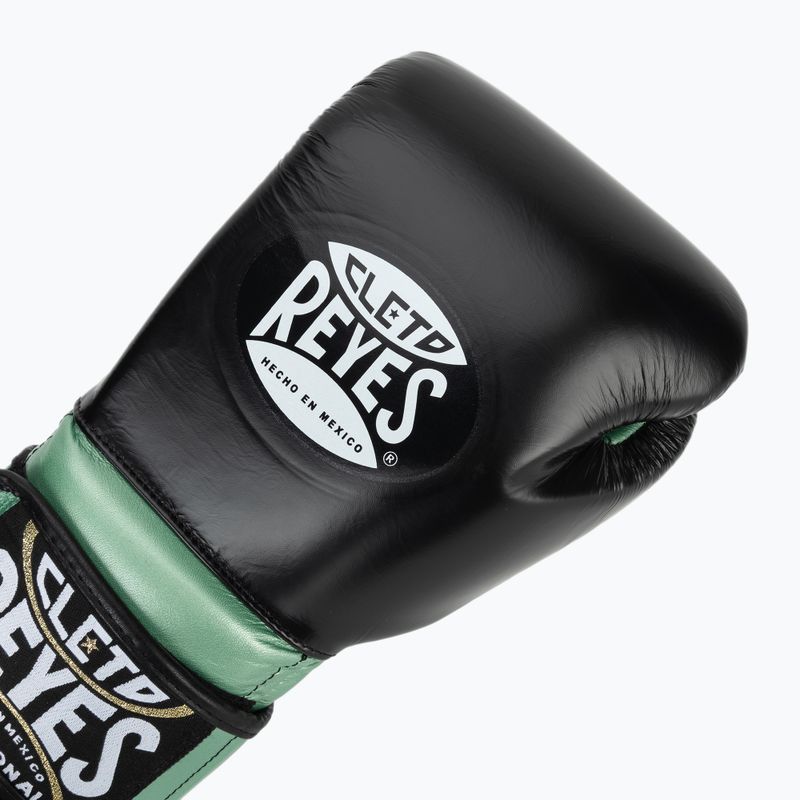 Boxhandschuhe Cleto Reyes Boxing Gloves With Hook green metallic / black 5