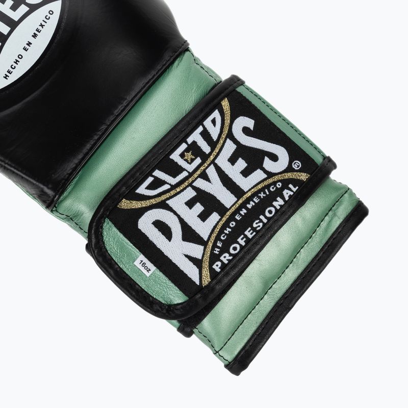 Boxhandschuhe Cleto Reyes Boxing Gloves With Hook green metalic / black 6