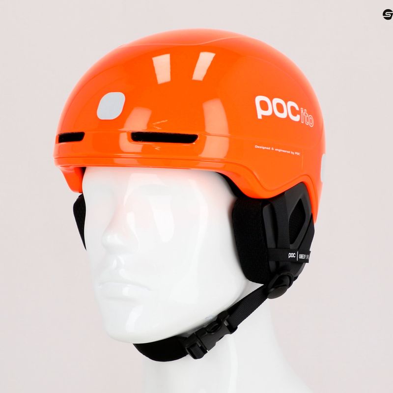 Skihelme für Kinder POC POCito Obex MIPS fluorescent orange 9